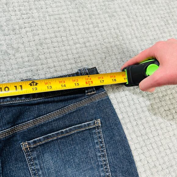 vintage ultra micro mini low rise dark wash jean denim mini skirt loft 8 - Picture 5 of 6